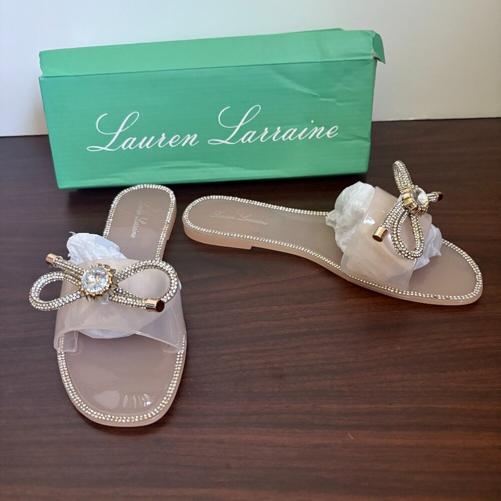 Lauren Lorraine “Breeze” Women’s Sandals Blush Summer Resortwear Chic  5.5
